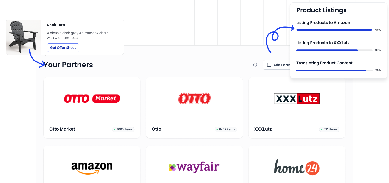 shopvibes dashboard mockup